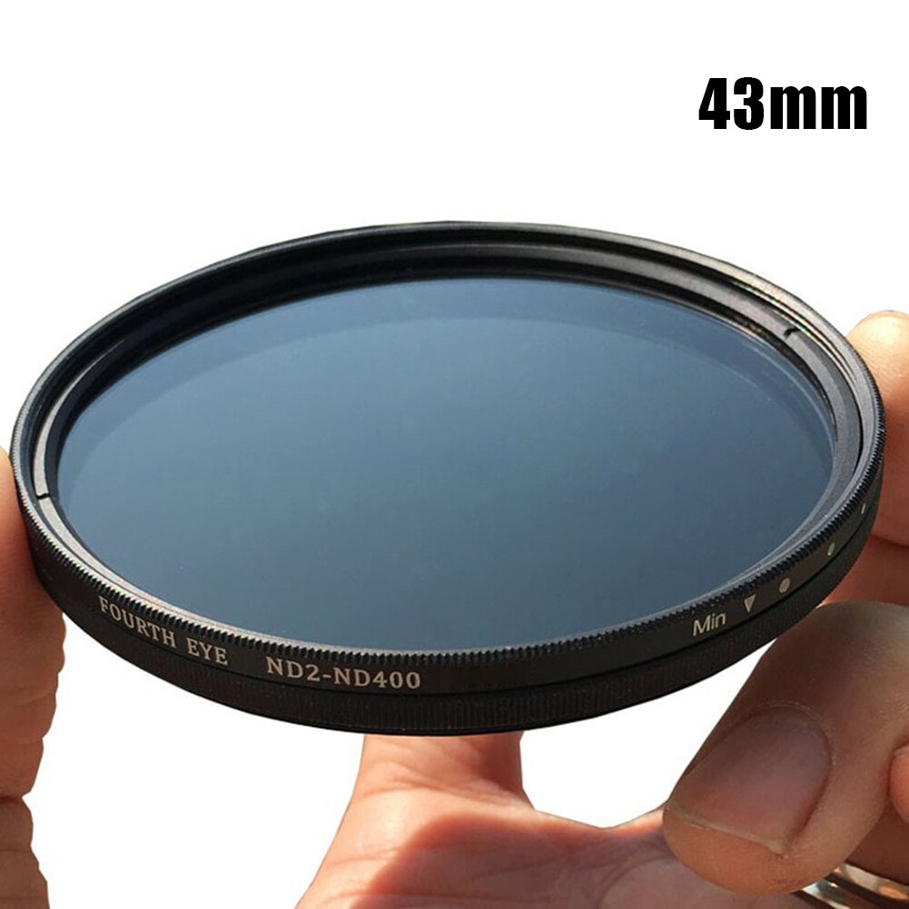 Nd2-400 neutrale dichtheid nd filter fader variabel instelbare optische glazen lens lfx-ing: 43mm