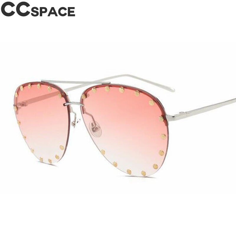 46423 Luxury Oversized Pilot Sunglasses Women Big Frame Sun Glasses Eyewear UV400 Retro Brand