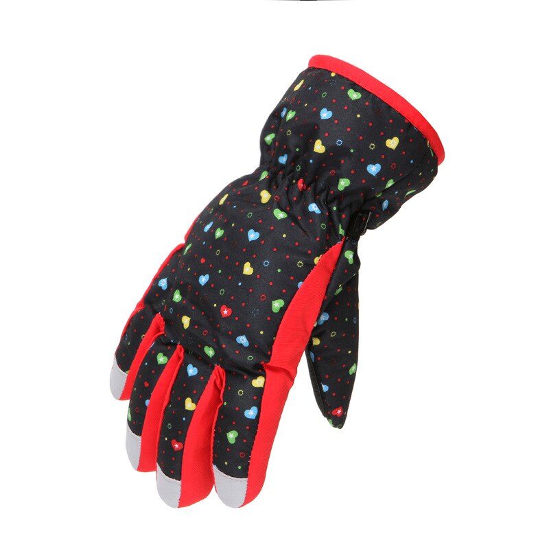 Enfants garçons et filles hiver coupe-vent sport Style gants floraux enfants respirant bébé gants ski snowboard gants