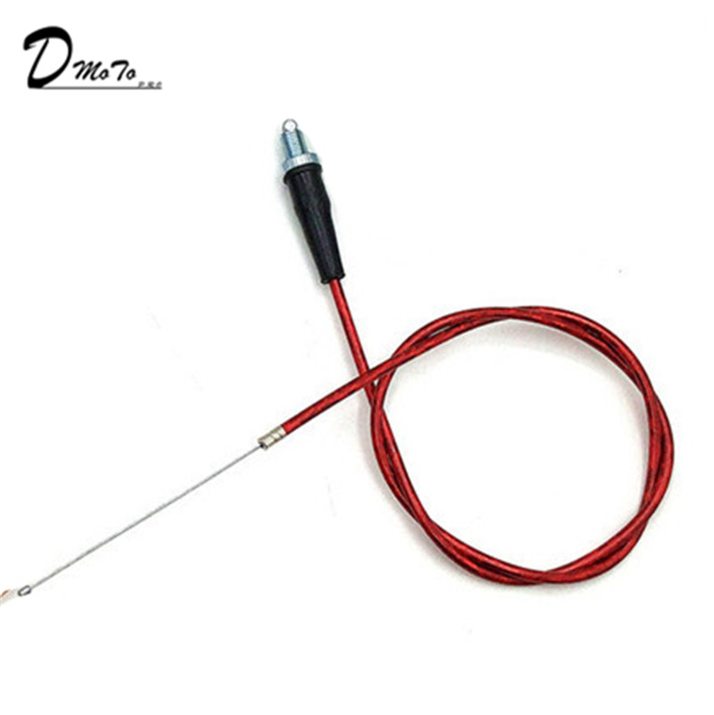 Rode Throttle Clutch Kabel Voor Chinese Pit Dirt Motor Bike Motorcycle XR50 CRF50 CRF70 Klx 110 125 Ssr Ttr Bbr horizontale Motor: Red Throttle Cable