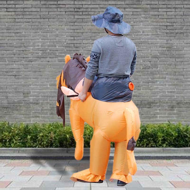 Opblaasbaar tijger leeuw kostuum verkleedkostuum halloween thema feest speelgoed volwassenen optreden rekwisiet