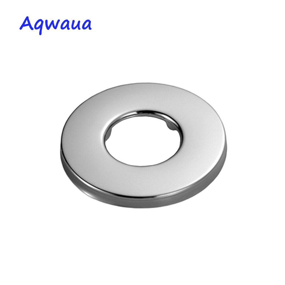 Aqwaua reflektor til kran vandhane dekoration dækselhætte rustfrit stål flange escutcheon tilbehør til badeværelse køkkenventil: Hvid