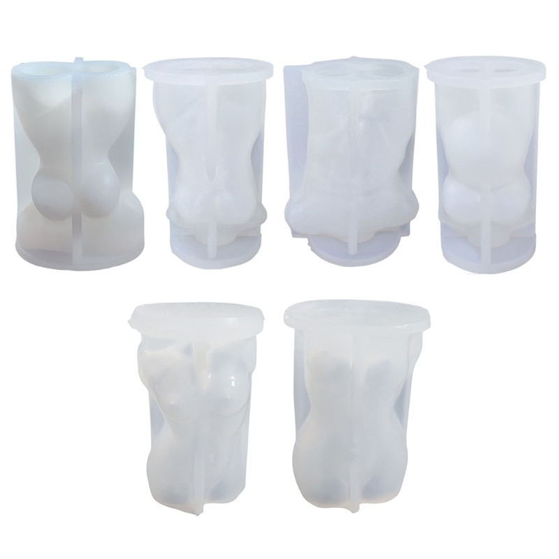 Bricolage corps humain Art moule décor à la maison femelle mâle corps Silicone résine moulage moule modèle corps support ornements résine moules