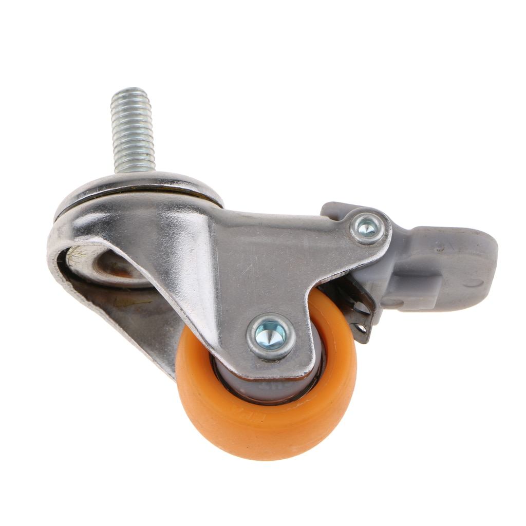 Svingbare trinsehjul trallemøbler styrehjul skruebrems 1 tommer