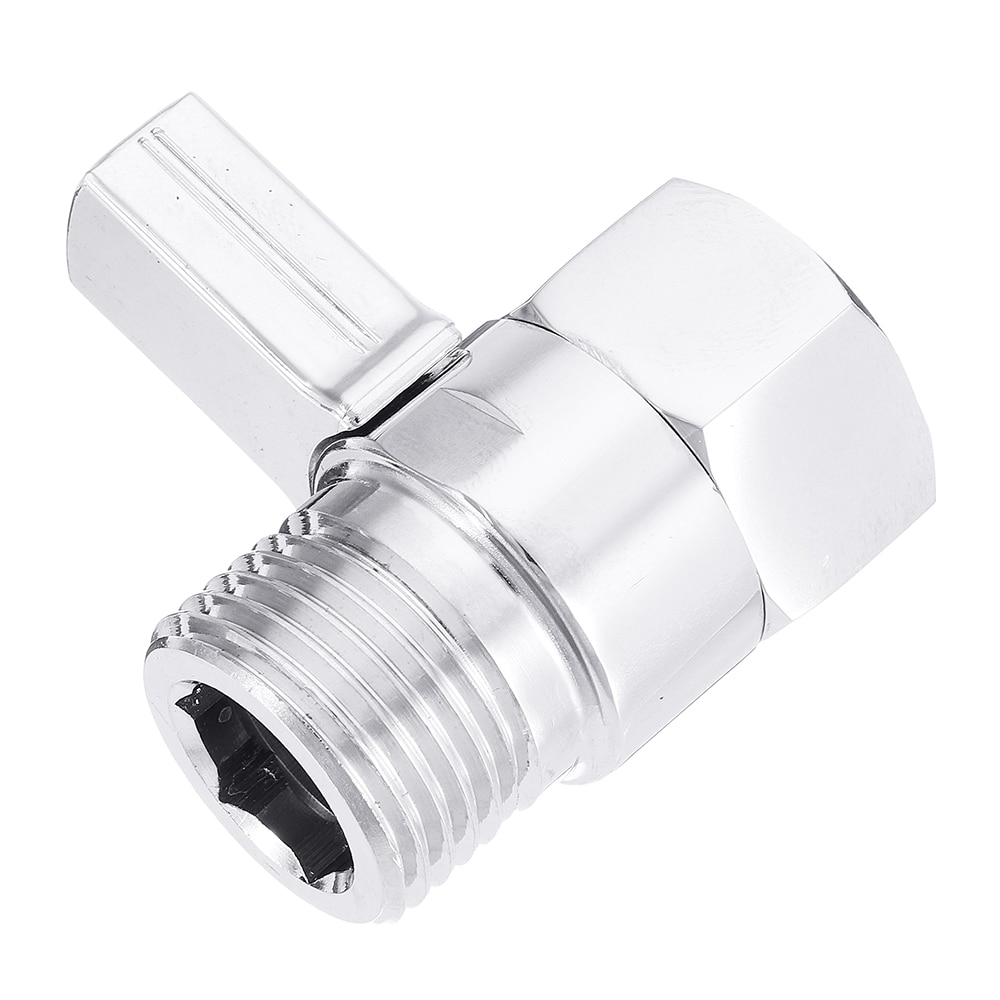 G 1/2 Shower Head Shut-Off Valve Quick Open Adapter Brass Valve Water Flow Control Regulator Bath Accessory