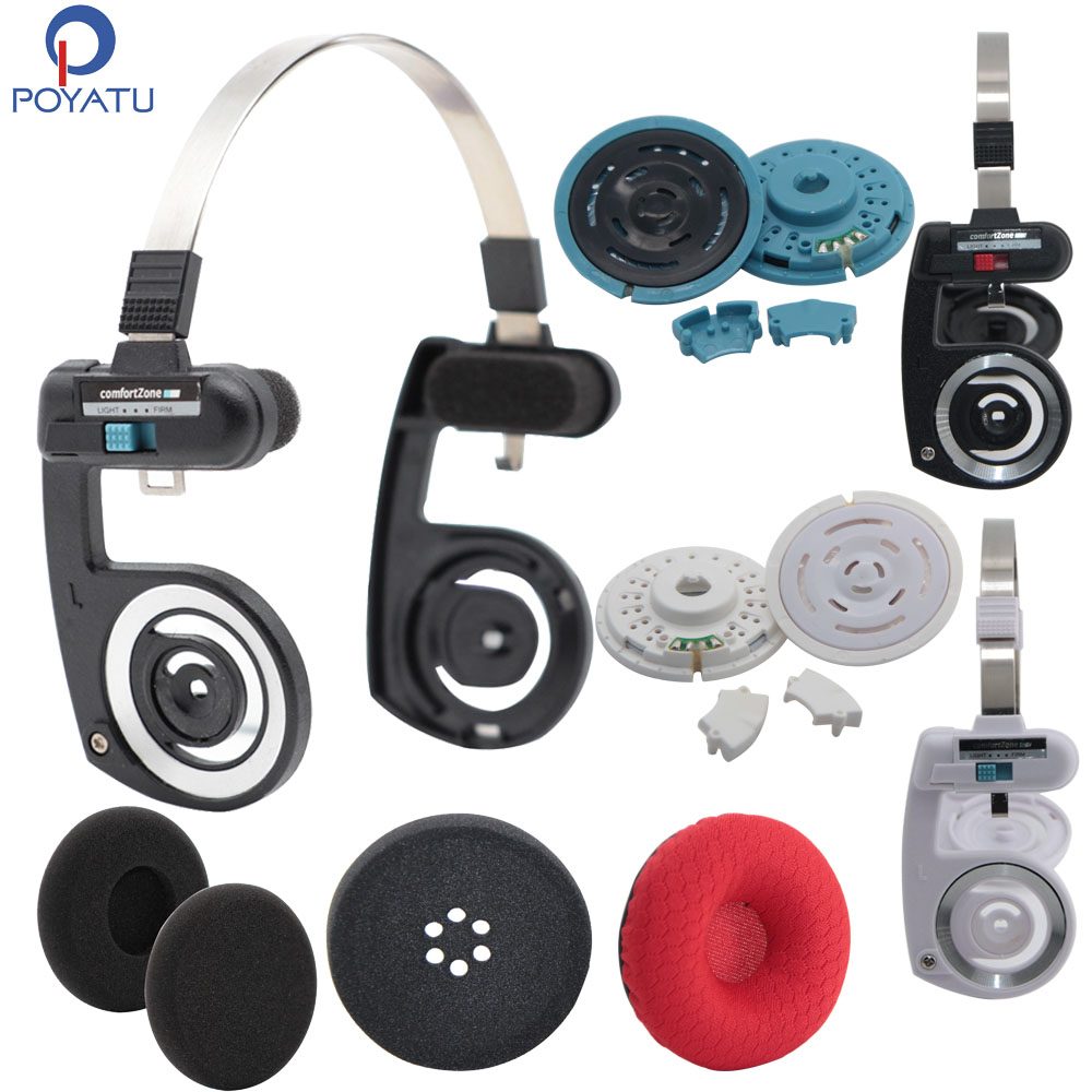 POYATU Headband Speaker Parts for KOSS PP Portable Headphone KPH40 KSC35 KSC75 Replacement Driver Repair Head Band Earpads