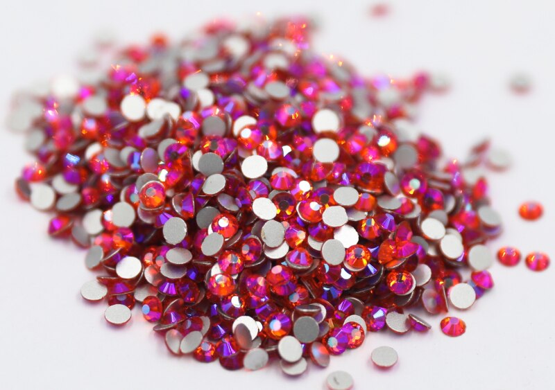 Hyacinth Ab SS3 ~ SS30 Niet Hotfix Strass Стразы Plaksteen Glas Stone Nail Rhinestones Diamant Voor Diy Nail Decorations