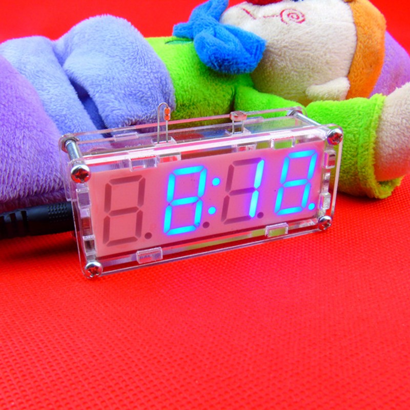 LED electronic clock production kit DIY51 single-chip digital clock parts