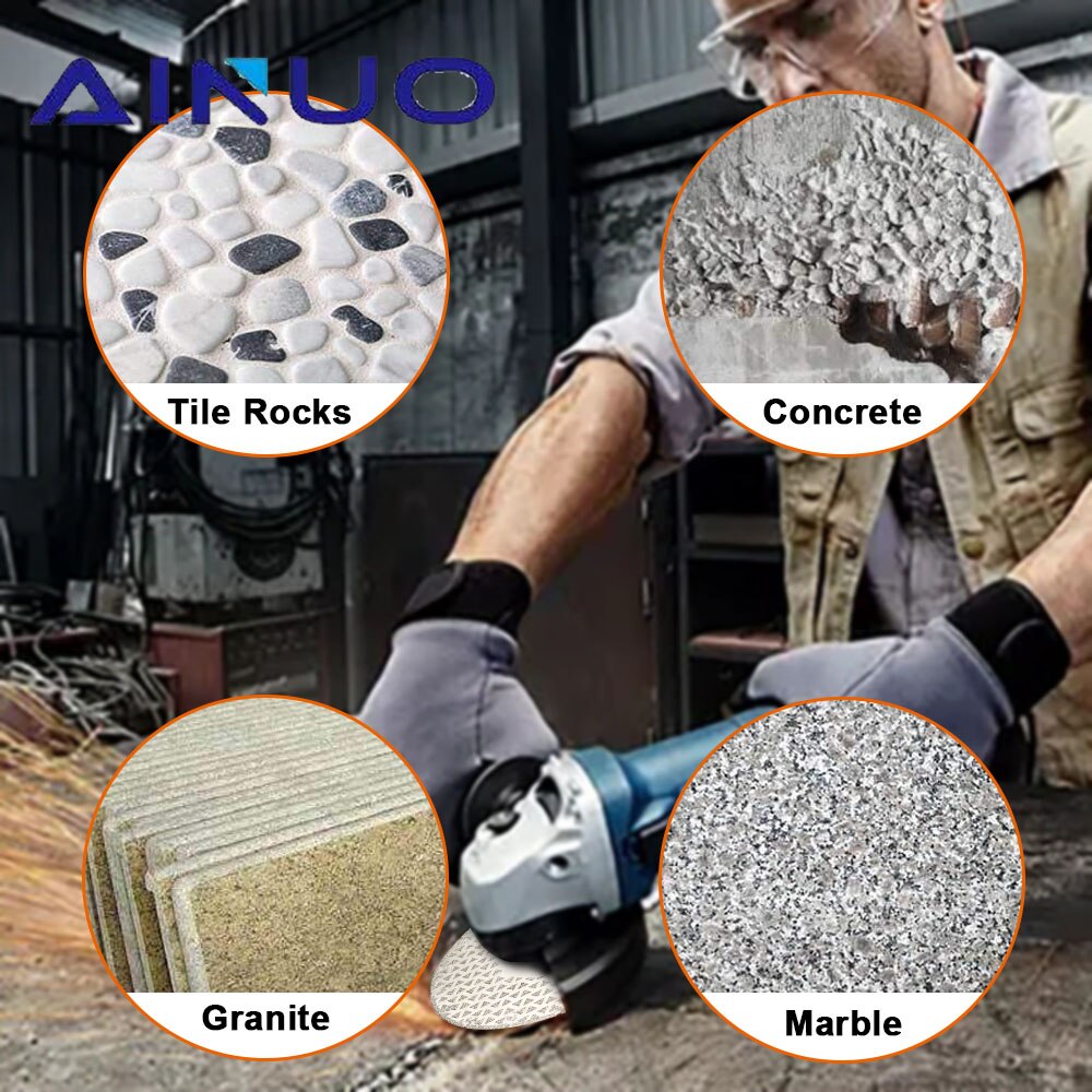 100/115/125/150/180/230mm Diamond Dry Cutting Disc Grinding Wheel Porcelain Tile Thin Cutting Blade for Marble Granite Ceramic