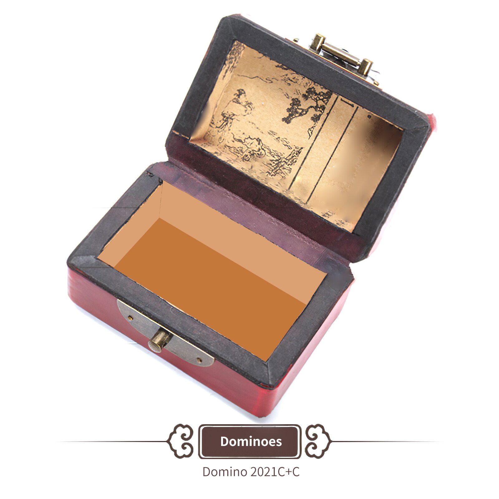 1 Set Portable Educational Antique Domino Box Handmade Retro Dominoes Set High Playability Dominoes Game Set Classic Game