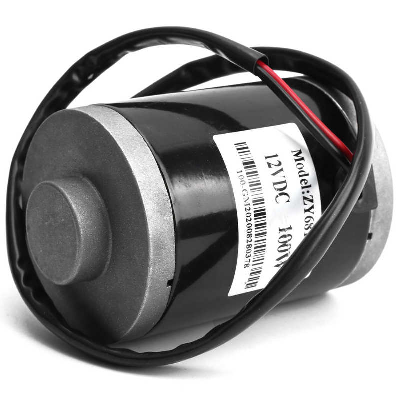 Silnik skutera z paskiem 12V 100W szybki silnik szczotkowy z 384 krążek pas elektryczny silnik elektryczny skuter silnik szczotkowy