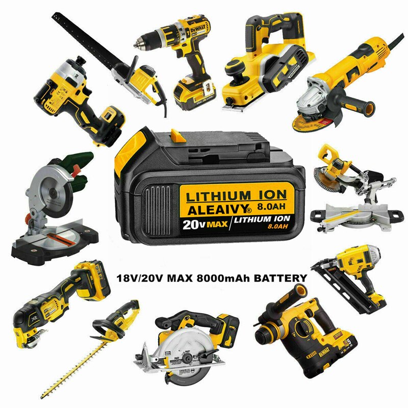 18v 9.0ah max xr batteri udskiftning af elværktøj til dewalt dcb 184 dcb 181 dcb 182 dcb 200 20v 5a 18 volt 18 v batteri med oplader