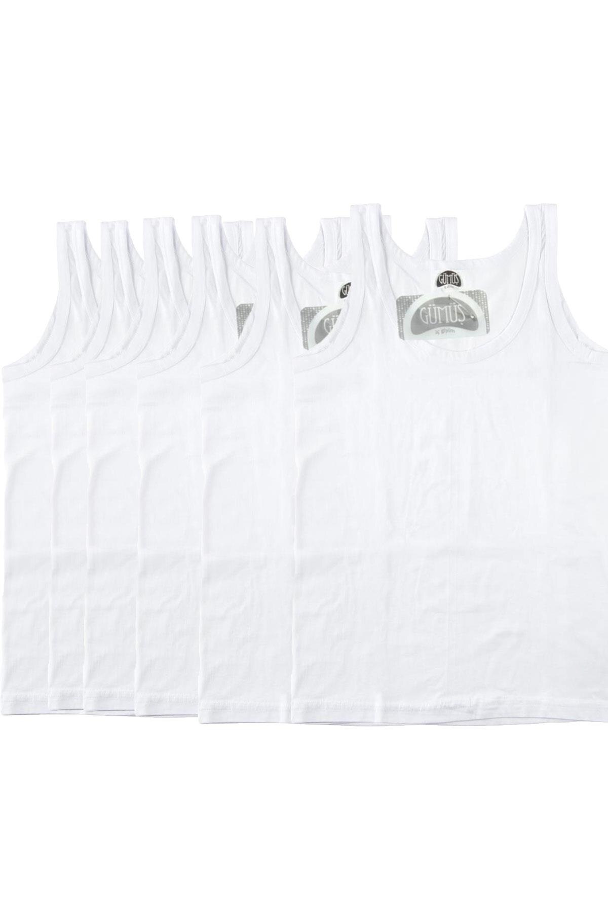 Zilver Ondergoed Kleding Mannelijke Kind Ribana Hanger Hemd 6 S Pakket (6 Stuks)