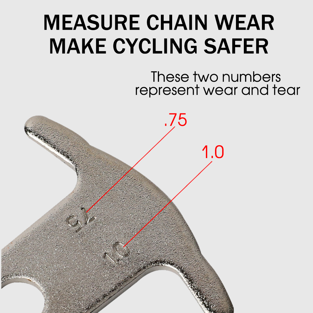 Comprobador de desgaste de cadena de bicicleta, herramienta de reparación, medidor de cadenas de bicicleta, Regla de medición, herramienta de reparación de reemplazo de cadena MTB, accesorios de ciclismo