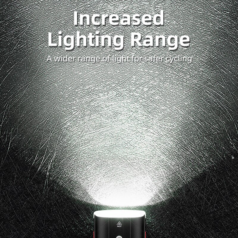 ROCKBROS Bike Front Light IPX6 Waterproof USB Rechargeable Bicycle Light 1000LM Cycling Headlight LED 4800mAh MTB Flashlight