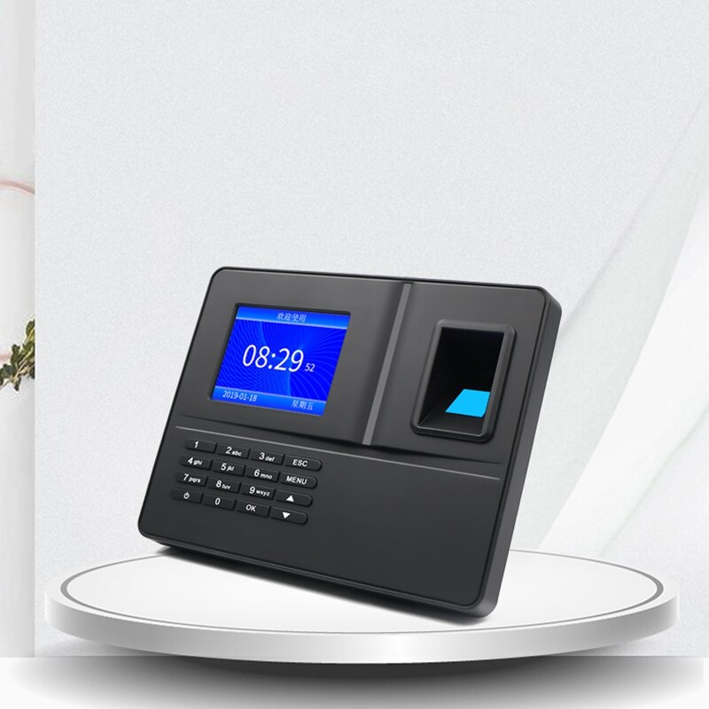-F30 Attendance Machine ligent Biological Fingerprint Password Attendance Machine Employee Sign-In Recorder(EU Plug): Default Title