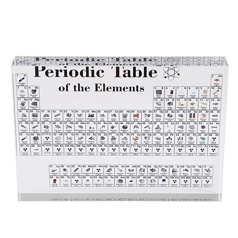 Acrylic Periodic Table Display with s Table Display, with s Student Teacher Chemical Craft Decoration