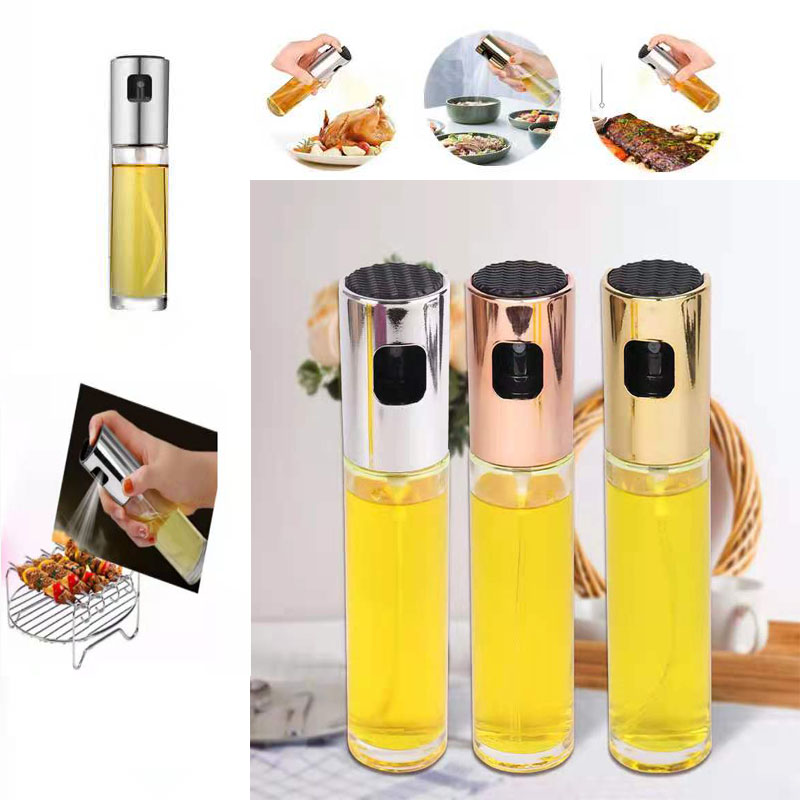 Oil Spray Bottle BBQ Cooking Kitchen Baking Olive Oil Sprayer Oil Spray Empty Bottle Vinegar Bottle Oil Dispenser Squeeze Bottle