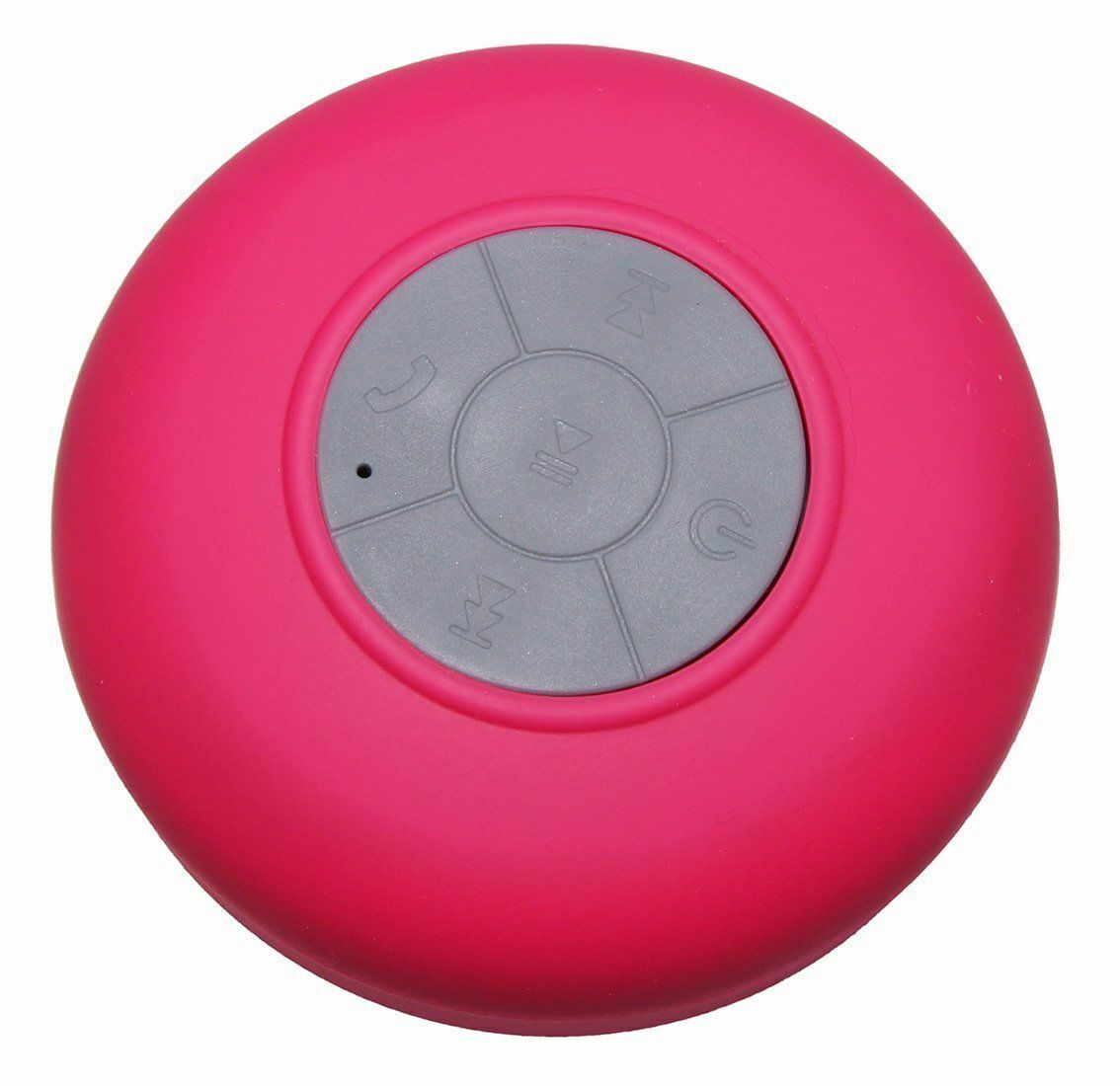Wasserdicht Bluetooth kabellos dusche lautsprecher Tragbare hände-freie musik mikrofon saug Für Dusche, Schlecht, Auto, Strand & übertrumpfen: Rosa