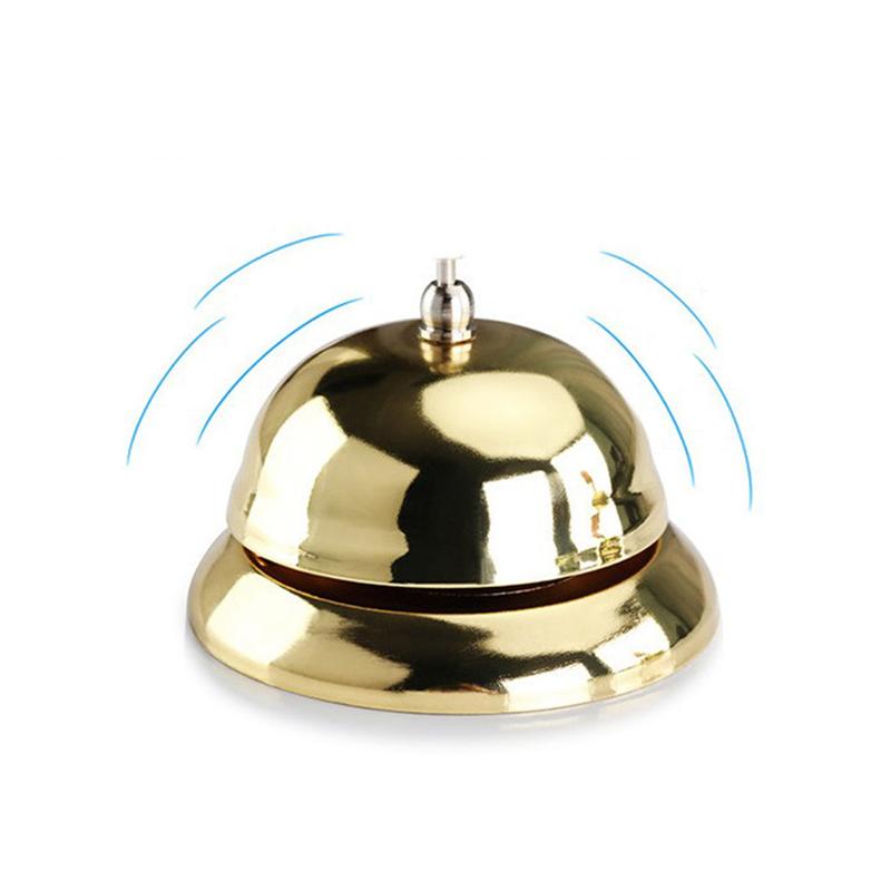 Campana de escritorio para mostrador de Hotel, timbre de Metal para recepción, restaurante, cocina, Bar, servicio de llamada, servicio clásico de portero, campana de Hotel