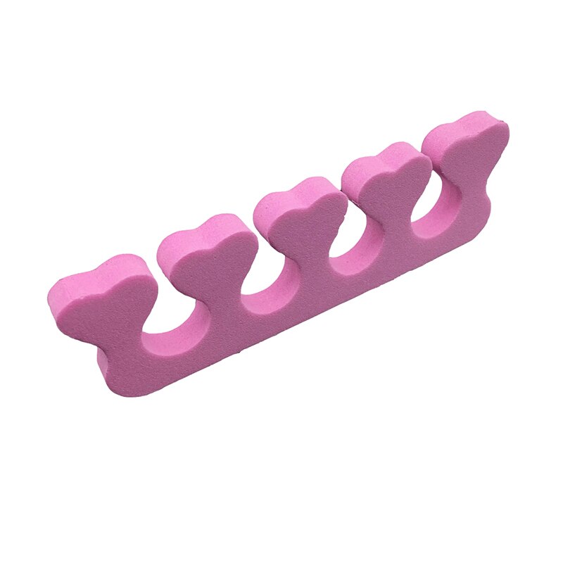 4 stksnail art blød pink finger tå adskillere skum nail art værktøjer fingerbeslag manicure pedicure værktøjer
