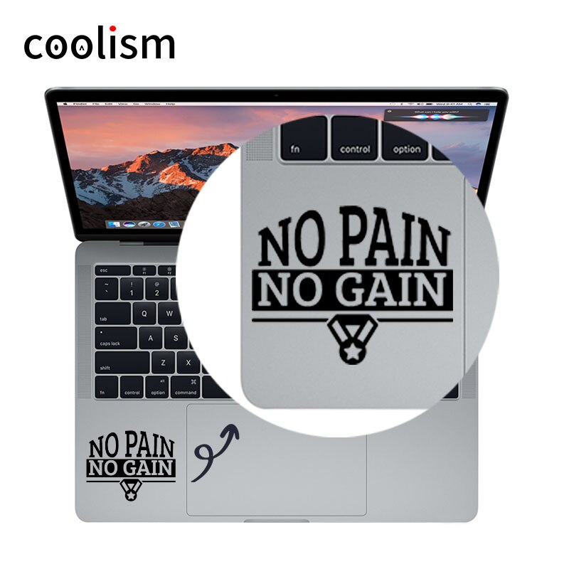 Inspirational Motto Quote Laptop Trackpad Sticker for 11" 12" 13 15 Macbook Air/ Pro/ Retina Mac Skin Suface Book Touchpad Decal