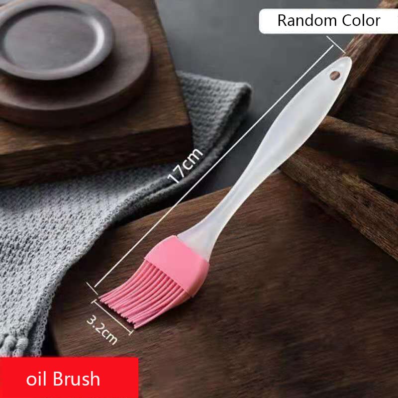 1 Stuks Draagbare Siliconen Olie Fles Met Borstel Grill Olie Borstels Vloeibare Olie Gebak Keuken Bakken Bbq Gereedschap Keuken Gereedschap voor Bbq: Only brush