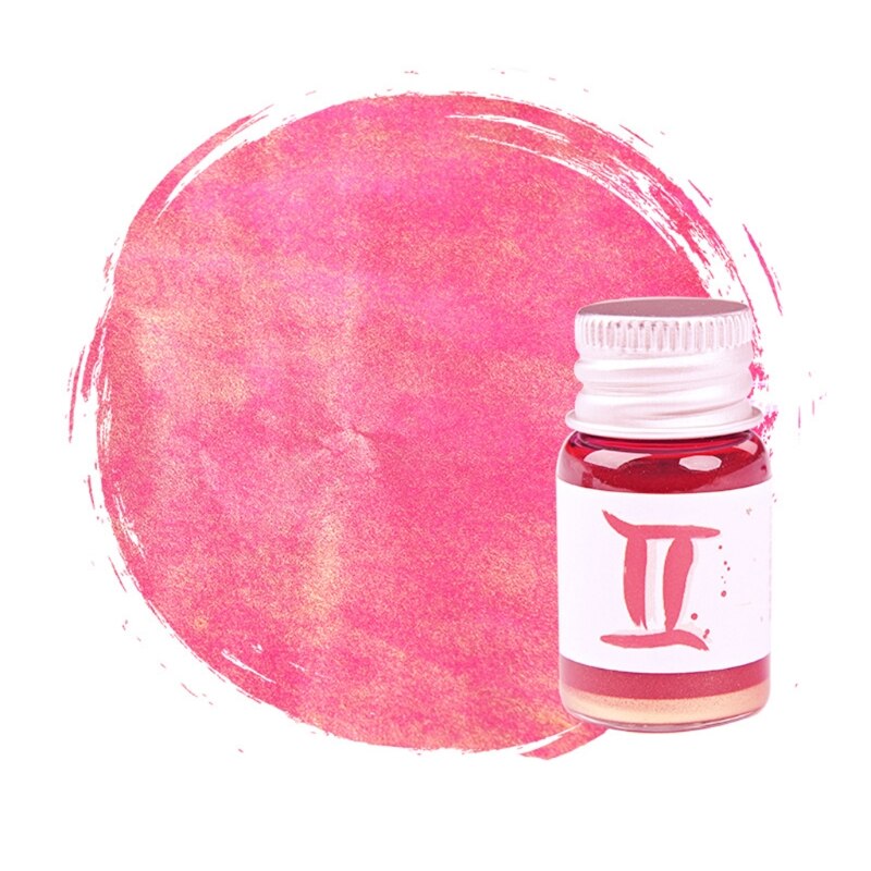 5ml Gold Powder Colorful Fountain Pen Ink Non-carbon Refilling Inks Student Stationery School Office Supplies