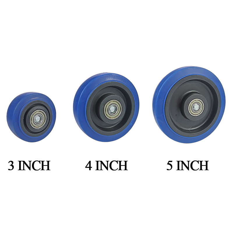 Zwenkwiel Voor Zware Meubels 4 Stuks Industriële Apparatuur Roterende Rubber Marktkar Zware Belasting 3/4/5Inch Slijtvast
