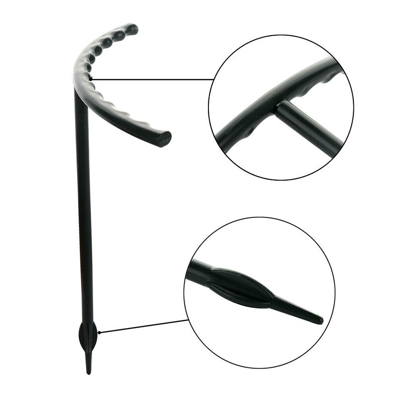 6 pçs plástico planta suporte estacas semicircular suporte proteger titular diy frame @ ls