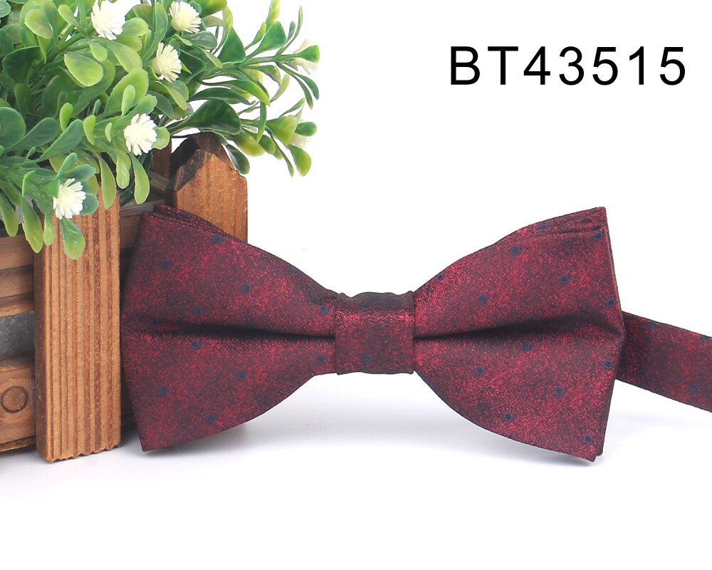 Claret Men Bow Tie Classic Jacquard Bowtie For Men Adult Striped Bow Ties For Business Wedding Butterfly Suits Cravats Bowties: Orange