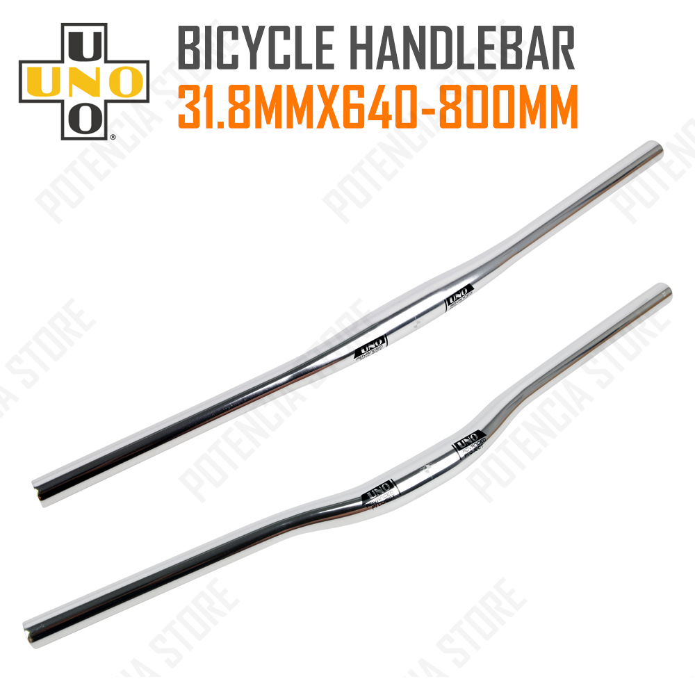 UNO Fahrrad Lenker Silber- 31.8MM Fahrrad erheben eben handhaben Bar Lenker 640/680/720/740/760mm Fahrrad Lenker MTB Bycicle Teil