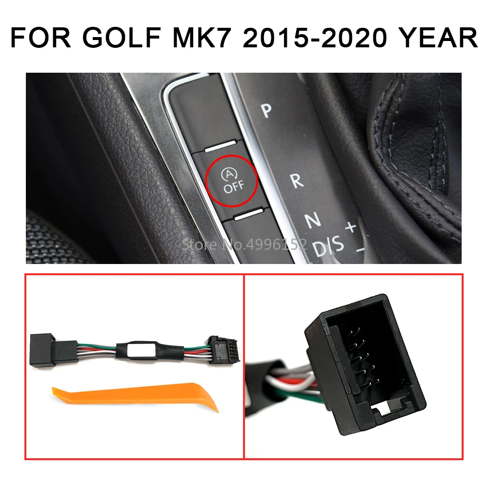 Auto Start Stop Canceller for VW Volkswagen Golf MK7 7.5 MK8 MK6 -2024 Car Stop Start Engine Eliminator Device Disable Cable: Blue