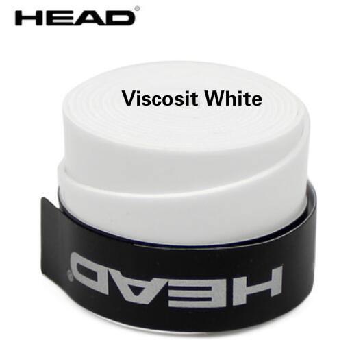 10pcs Head Tennis Racket PU Overgrip Anti-skid Sweat Absorbed Soft Wrap Taps Tenis Racquet Damper Dry/ Vibration Tacky grips: Viscosit white