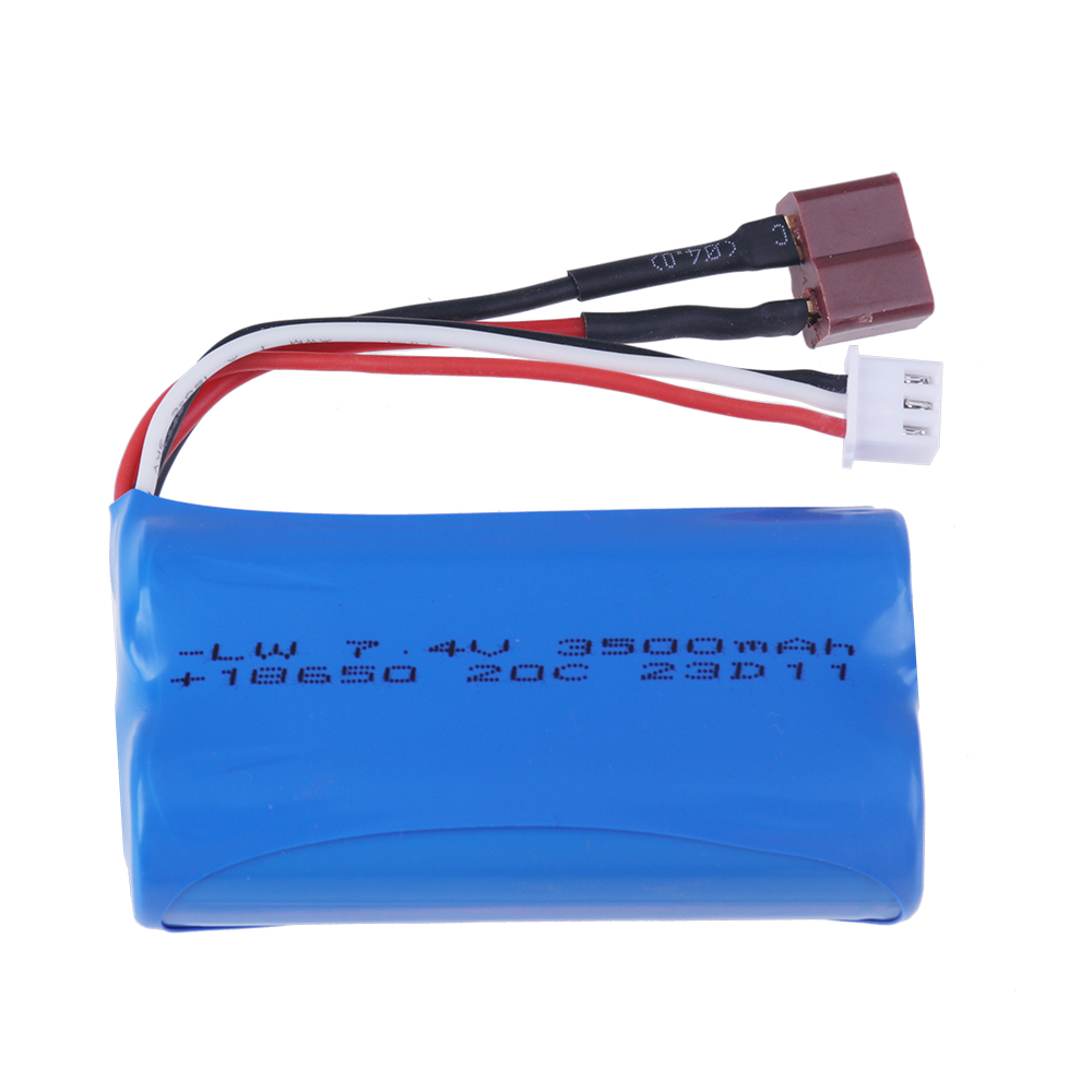 7.4V 1500/3000/3500/5000 mAh JST/T/SM Plug 18650 2S li-ion Battery for Wltoys 144001 12423 10428 12429 12401 RC Car Spare Parts: Gold