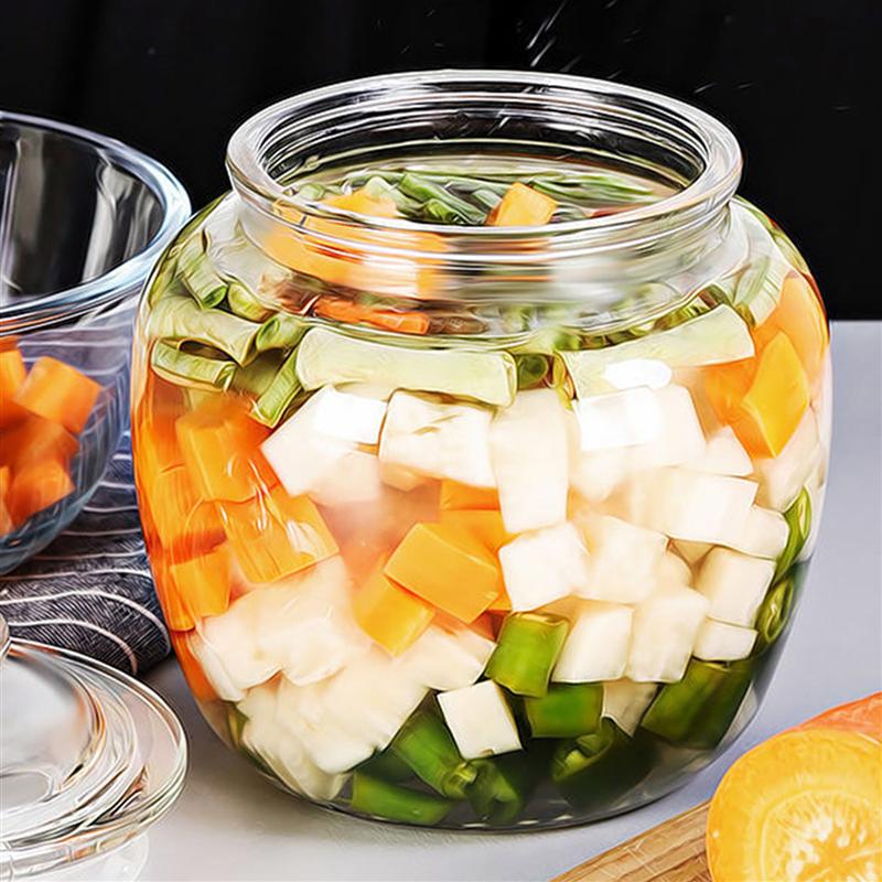Bocal en verre de grande capacité pour le stockage des aliments, récipient de céréales scellé