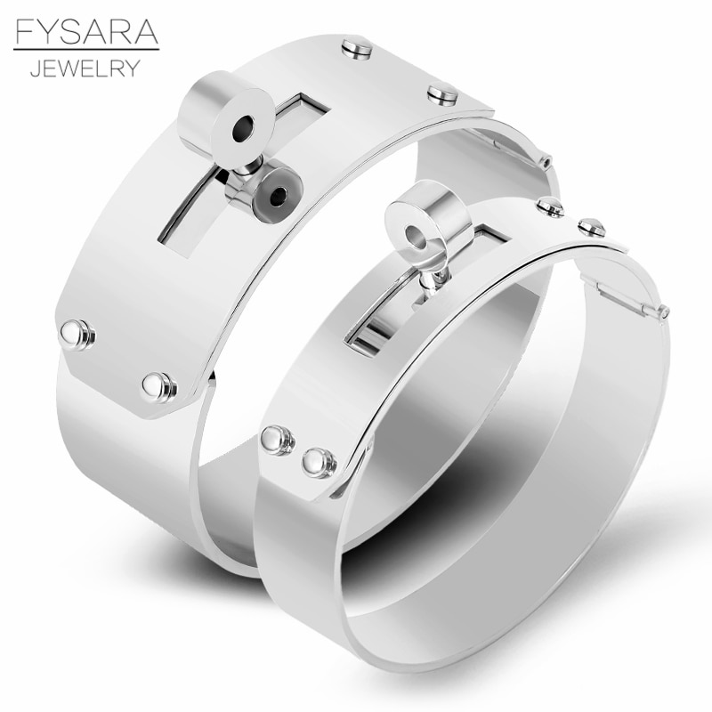 FYSARA 21mm/12mm Große Breite Geschmack Armbinde & Armreif Für Männer Frauen Felsen Schmuck Pulseiras Edelstahl stahl Manchette