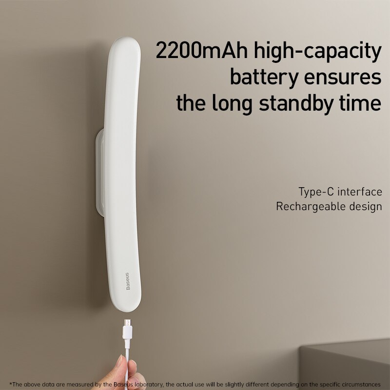 Baseus-luz de espejo Natural USB HUB, ajustable, para tocador, baño, Led para espejo de tocador, maquillaje