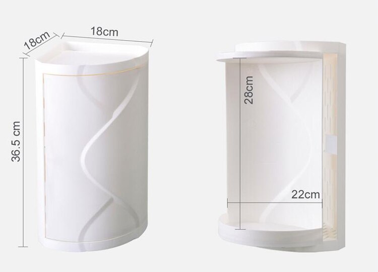 Armoire de salle de bain 360 degrés rotatif Triangle étagère cuisine toilette étagère coin étagère salle de bain étagère de rangement meuble salle de bain