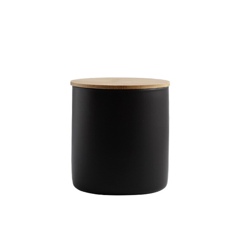 Recipiente de almacenamiento de utensilios de cerámica, recipiente de café con tapa para alimentos, productos secos, cocina, A1