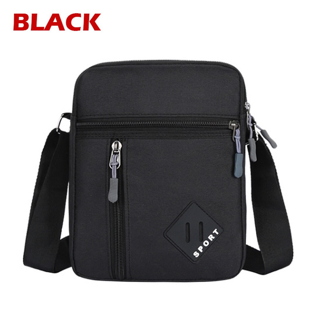 Men Bag Messenger Backpack Shoulder Bags Men's Simple Casual Waterproof Oxford Cloth Pocket Travel Business Handbag: black