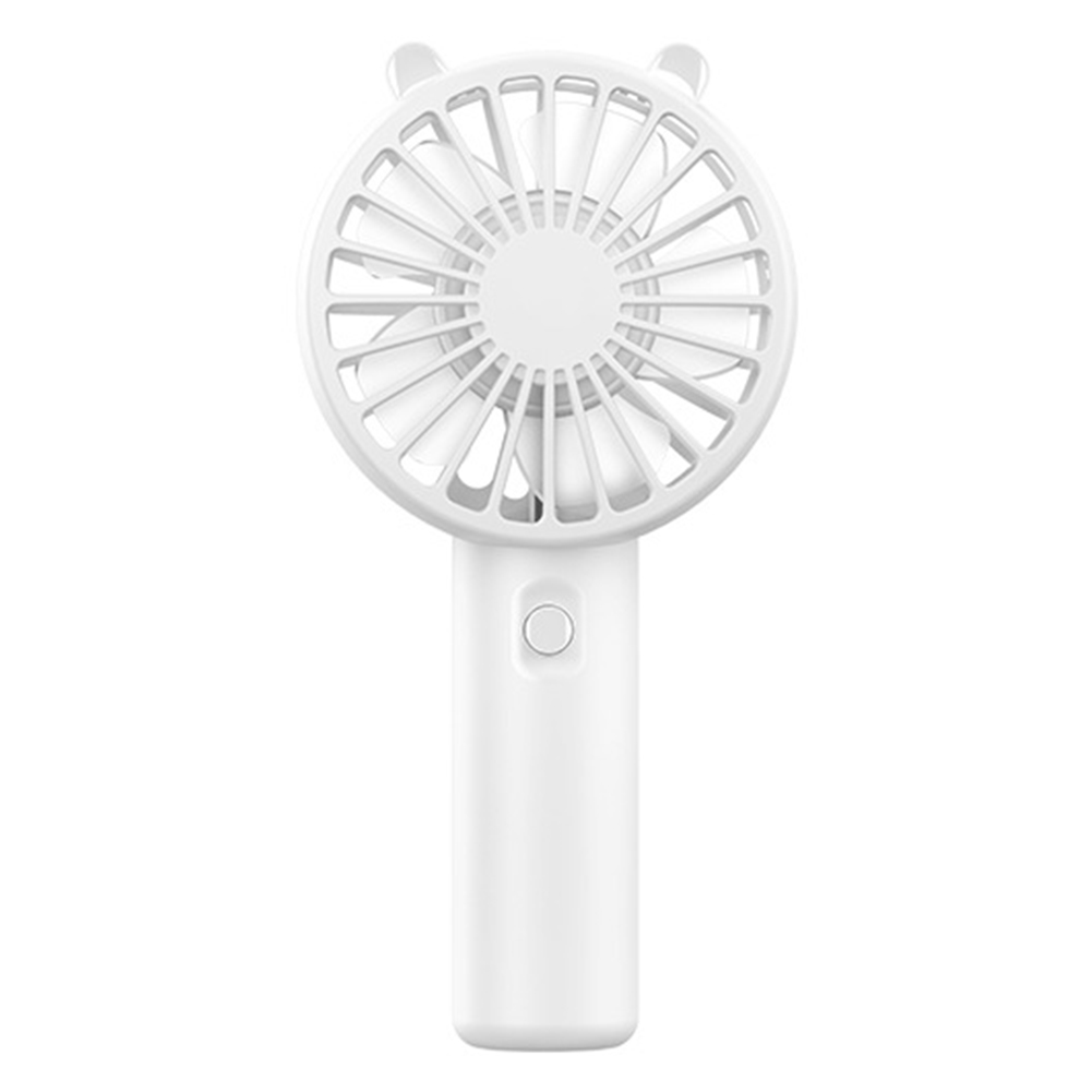 Portable Handheld Fan USB Rechargeable 300mAh Eyelash Mute Cooler Small Cooling Fan for Student Dormitory Office: Clear