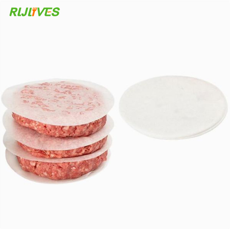 40 st hamburgerpapper non-stick bakoljepapper för hamburgerpress bbq biffmaskin kakugn kökstillbehör