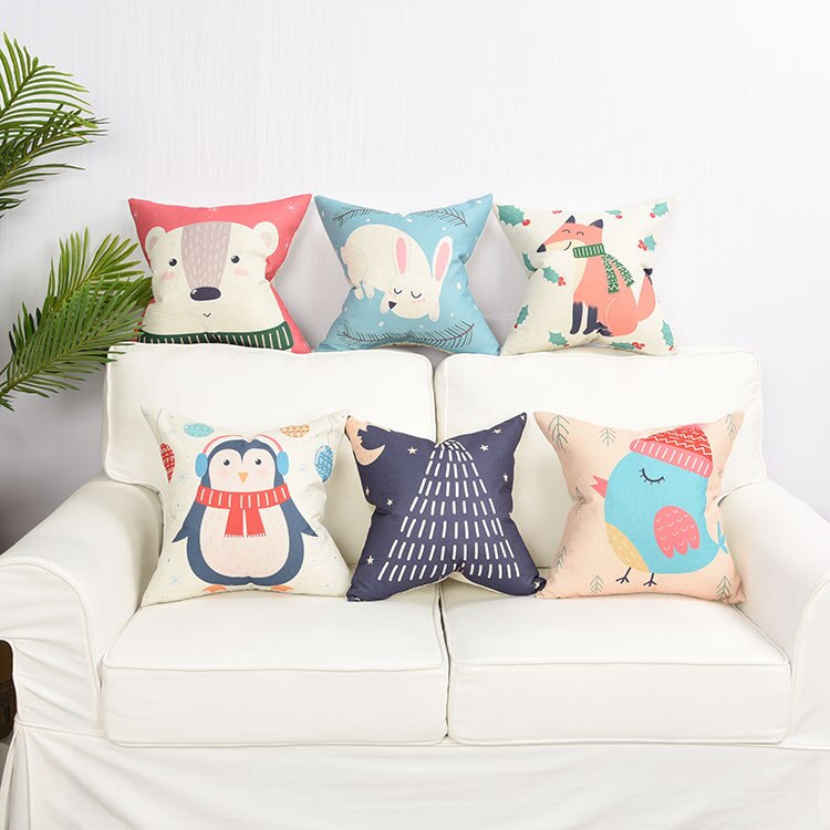 cartoon Pillow Case Decorative Pillow Cover cute bear Cartoon Bedding Kids Baby Child pillow case