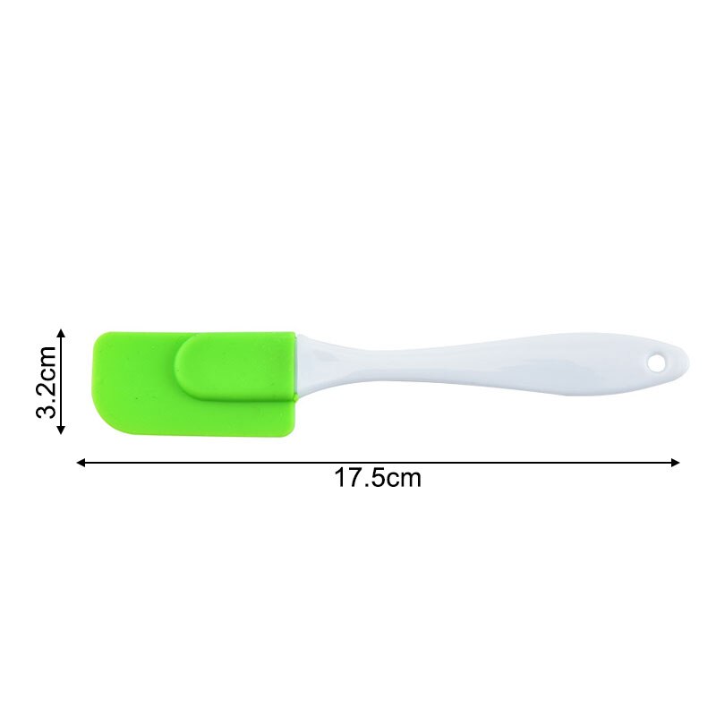 1Pcs Multi Purpose Silicone Cake Spatula High-temperature DIY Baking Tools Cookie Pastry Scraper Kitchen Supplies Butter Spatula: green