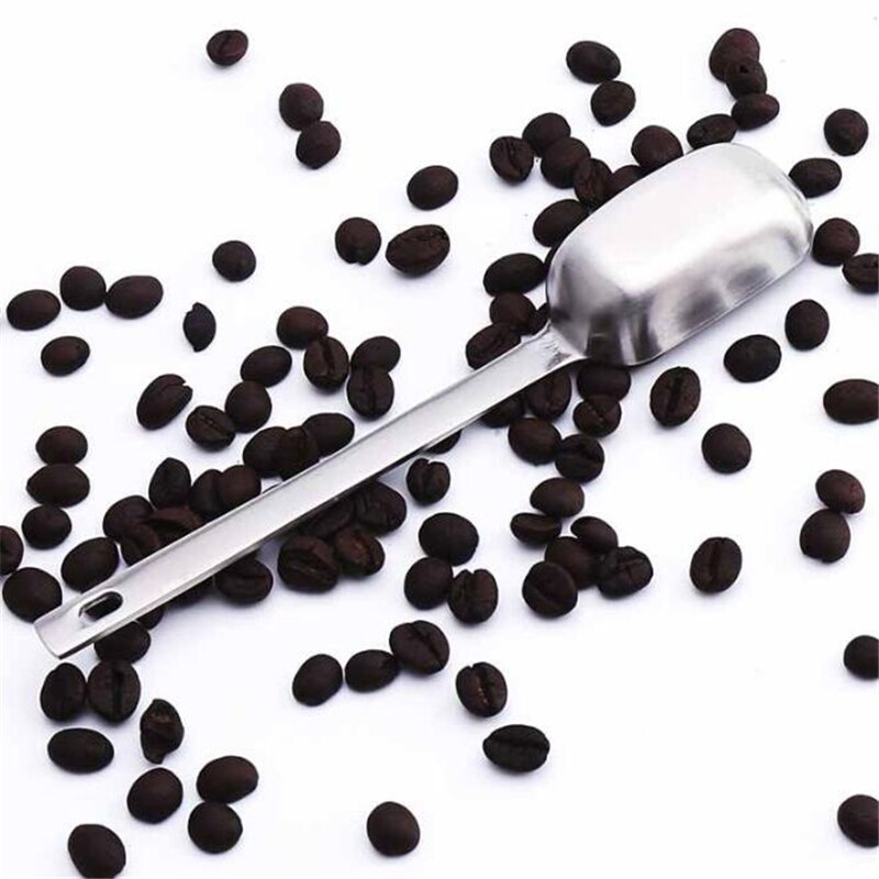 15ml Kitchen Scale Measuring Spoon Long Handle Stainless Steel Coffee Protein Milk Powder Scoops Gram Spoon