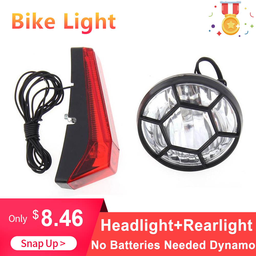 Fiets Dynamo Verlichting Veiligheid Fietsen Geen Batterijen Nodig Koplamp Fiets Achterlicht Lamp Fietslicht Bicicleta Accessoires