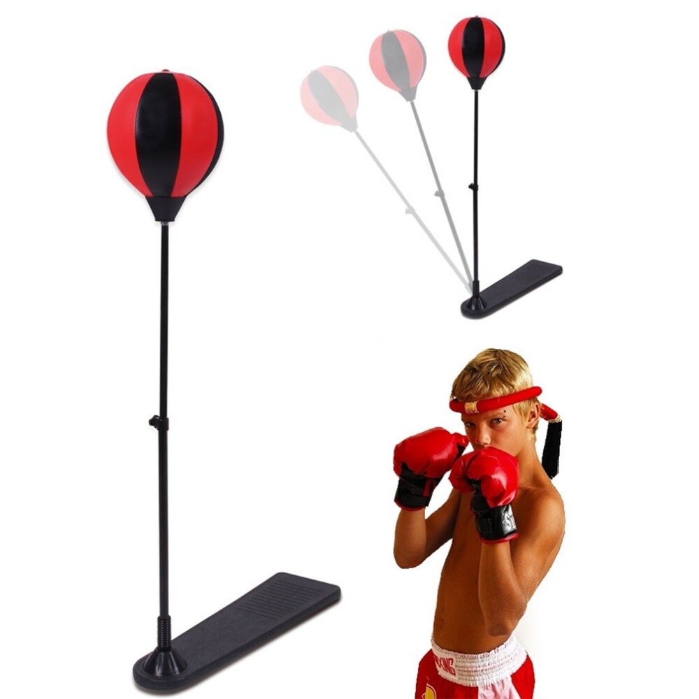 Verstelbare Fitness Boksen Punch Peer Speed Bal Ontspannen Boksen Bokszak Speed bag voor kinderen + Handschoen + Pomp + base + Polen Set