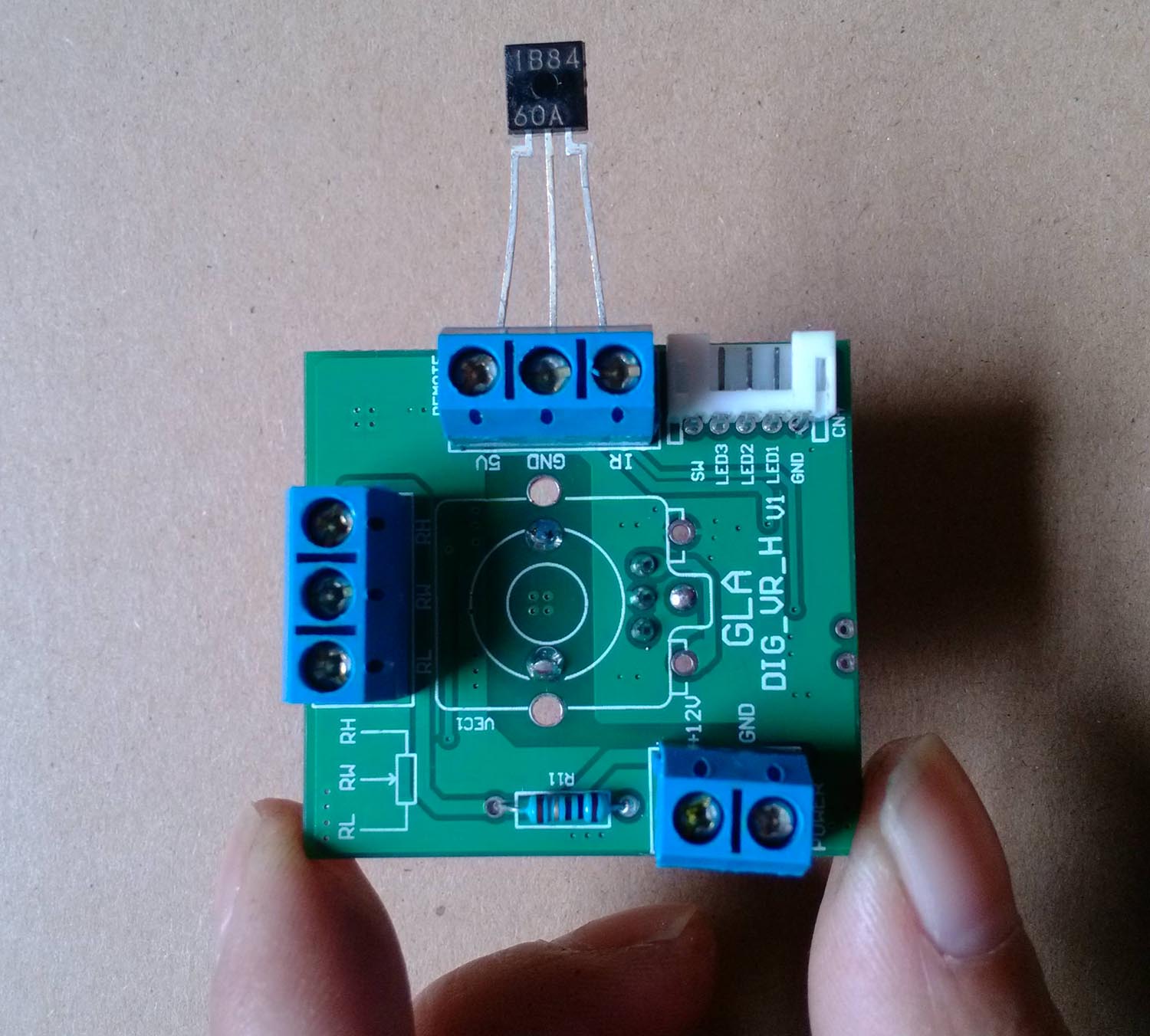 Potenciómetro digital con control remoto, resistencia variable, 10K/50K,
