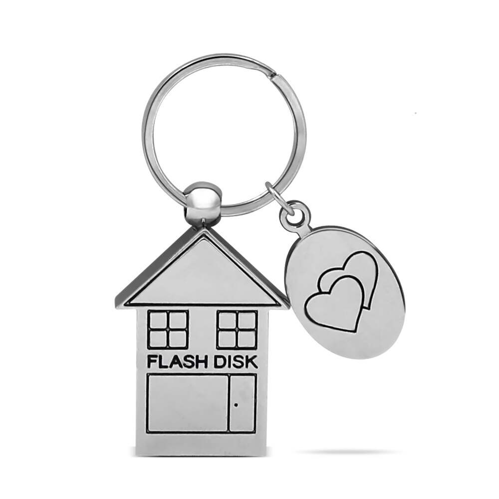Volledige zilver 4GB 8GB 16GB 32GB 64GB mooie usb flash drive, huis u disk huis flash disk